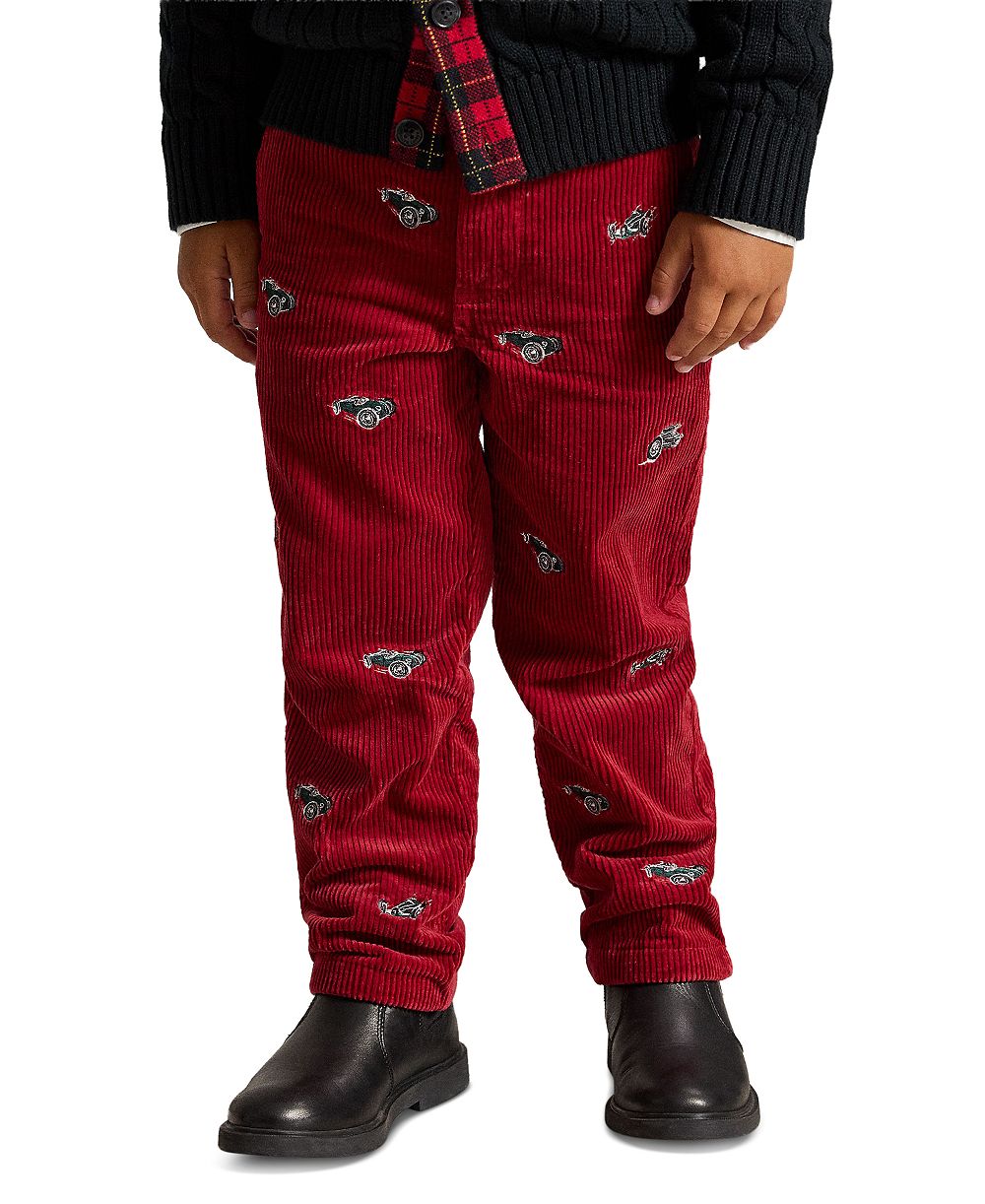 Детские прямые брюки Polo Ralph Lauren Boys' 2T-7 из вельвета Bedford