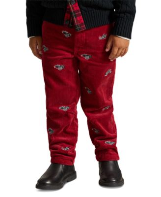 Детские прямые брюки Polo Ralph Lauren Boys' 2T-7 из вельвета Bedford