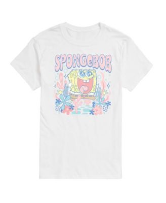 AIRWAVES Men's Spongebob Squarepants Cute Pastel Graphic T-Shirt