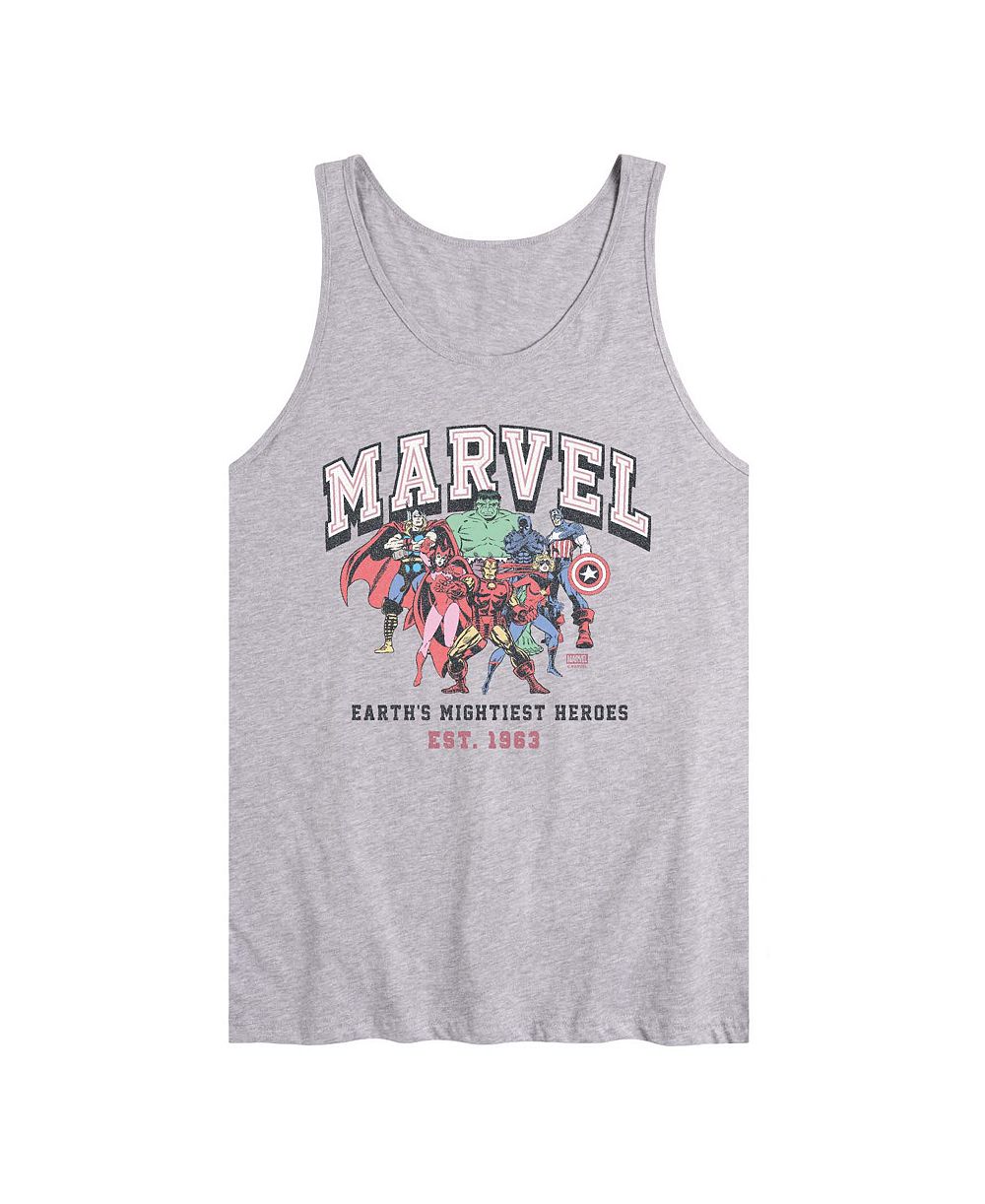 AIRWAVES Мужской топ Marvel Collegiate Faded Graphic