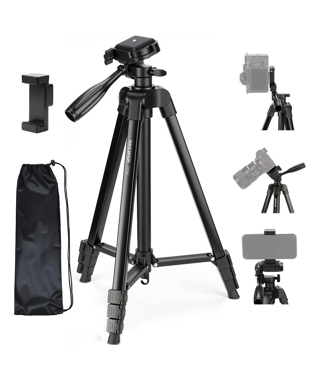 Neewer TP53 Travel Camera Tripod [Compatible with select iPhone models]
