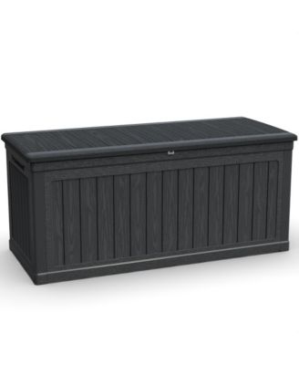 VIYET XXL садовый ящик для террасы 260 галлонов, большой резервуар из смолы для хранения на патио