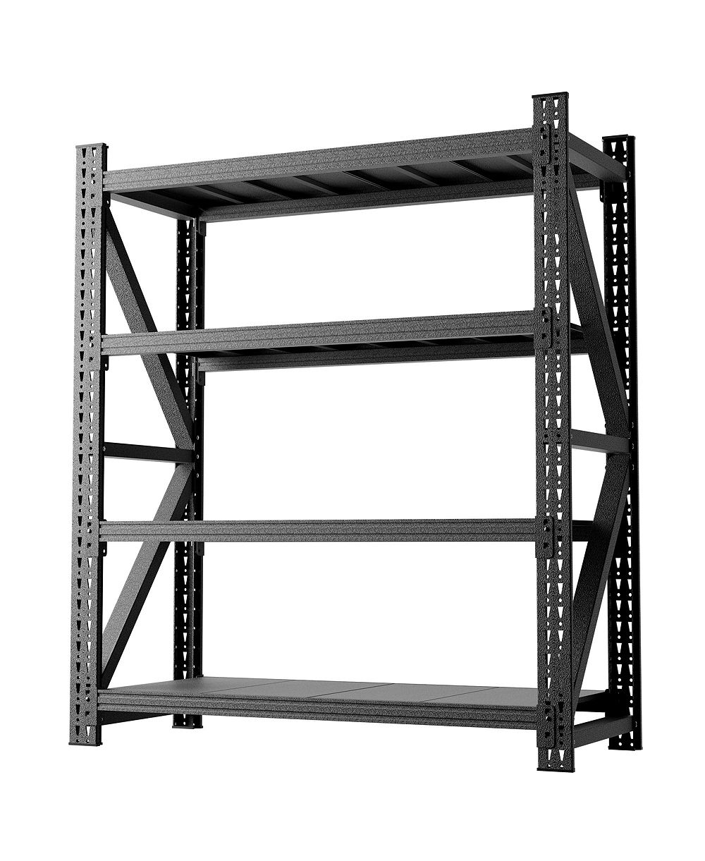 VIYET 69"Height Heavy Duty Garage Shelving - 4000lbs Industrial Steel Storage Rack with 4 Shelves