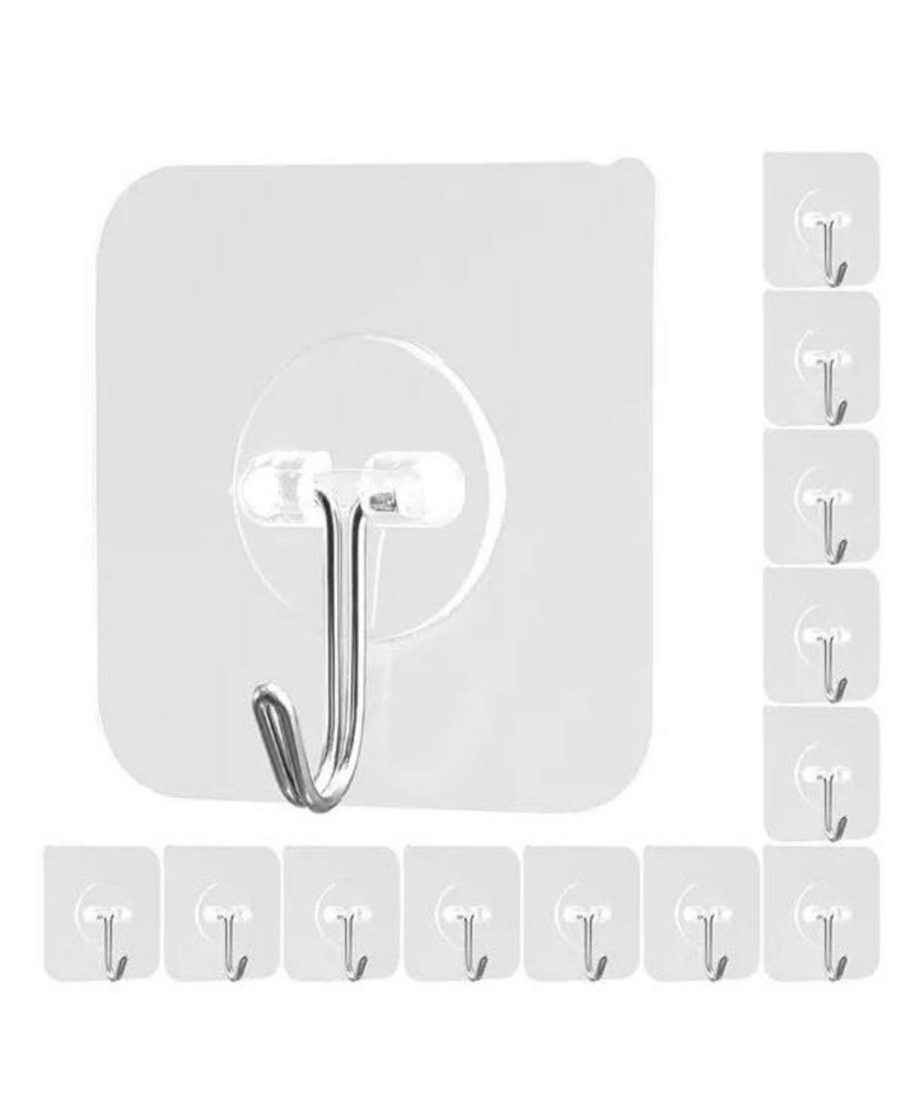 Набор самоклеящихся настенных крючков VIYET 12-Pack Adhesive Wall Hooks
