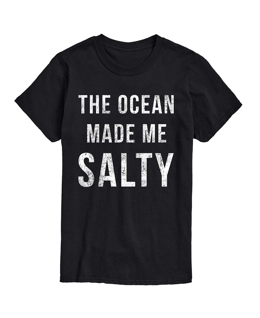 AIRWAVES Мужская футболка с принтом The Ocean Made Me Salty