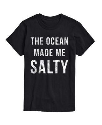 AIRWAVES Мужская футболка с принтом The Ocean Made Me Salty