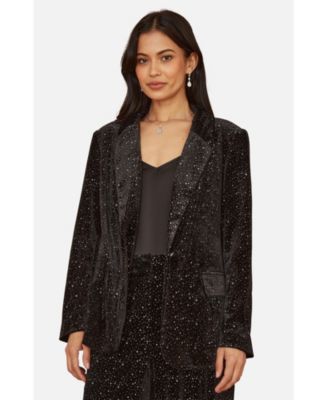 Женский блейзер Yumi Velvet Sparkle Oversize