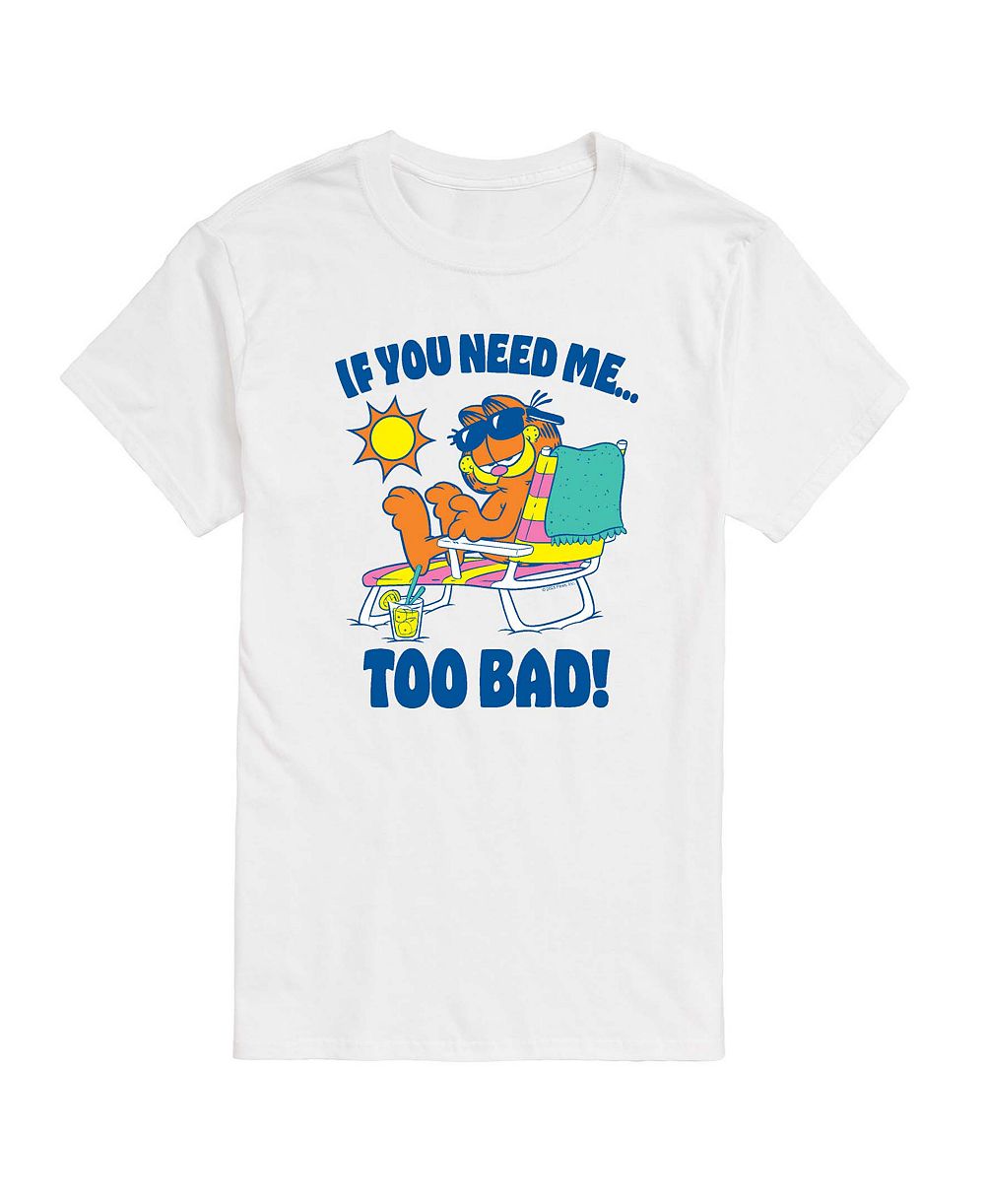 AIRWAVES Men's Garfield Too Bad Graphic T-Shirt
