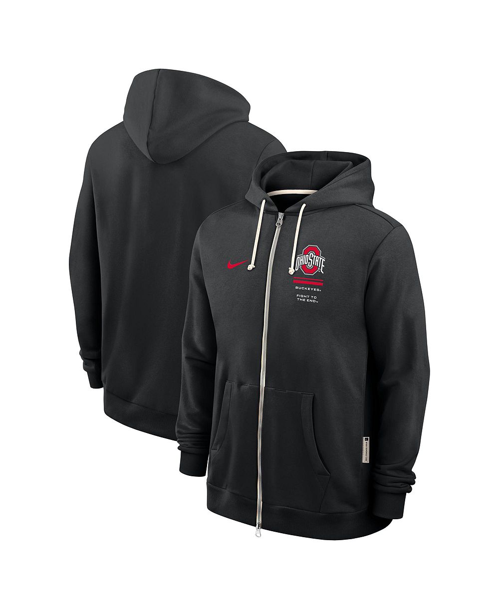 Мужская толстовка Nike Black Ohio State Buckeyes 2026 Sideline Standard Issue Dri-FIT Full-Zip