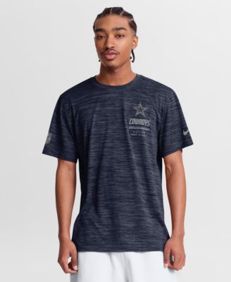 Мужская футболка Nike Navy Dallas Cowboys Sideline Double Covered Dri-FIT Velocity