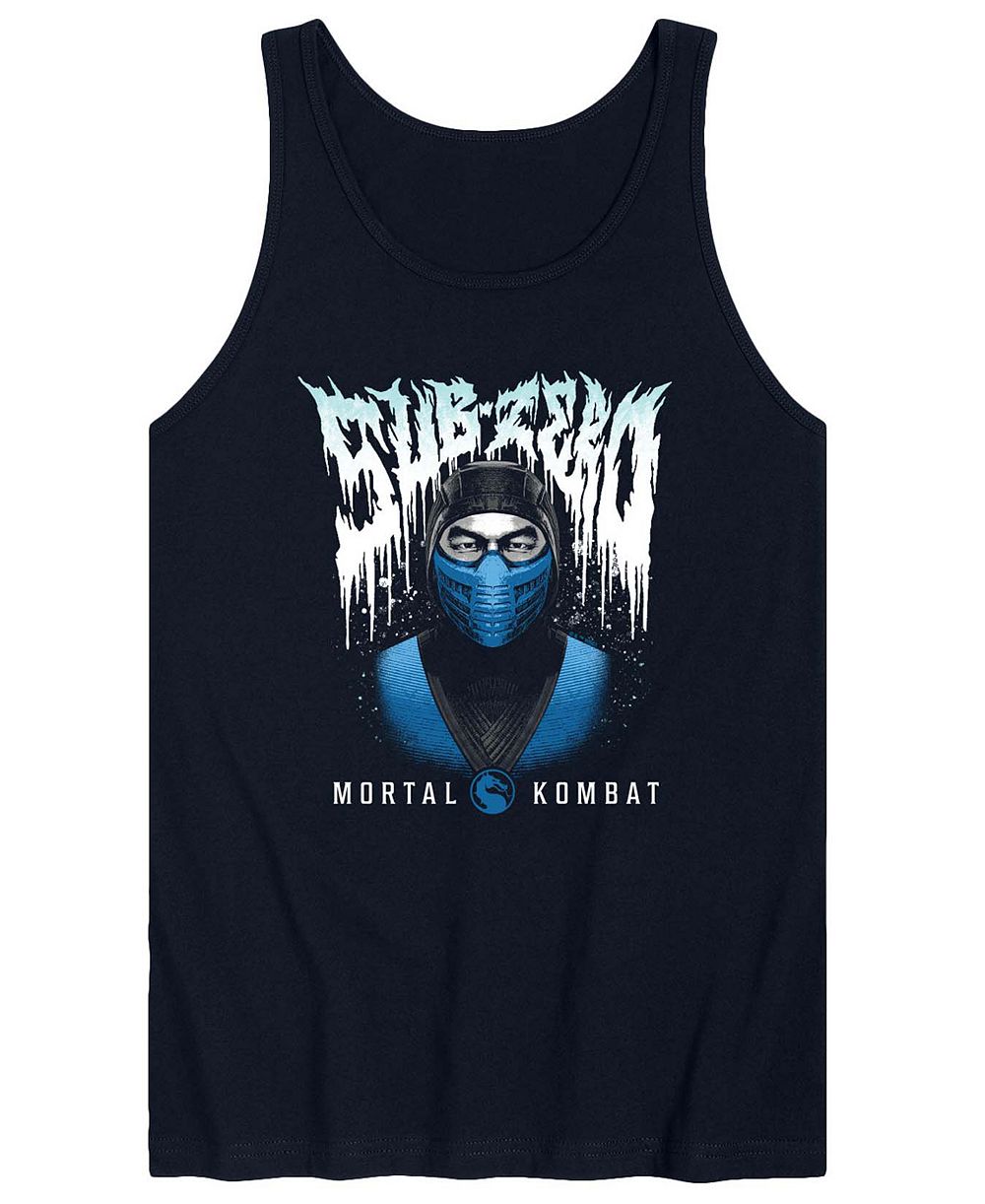 AIRWAVES Мужская майка Mortal Kombat Sub Zero Metal Graphic