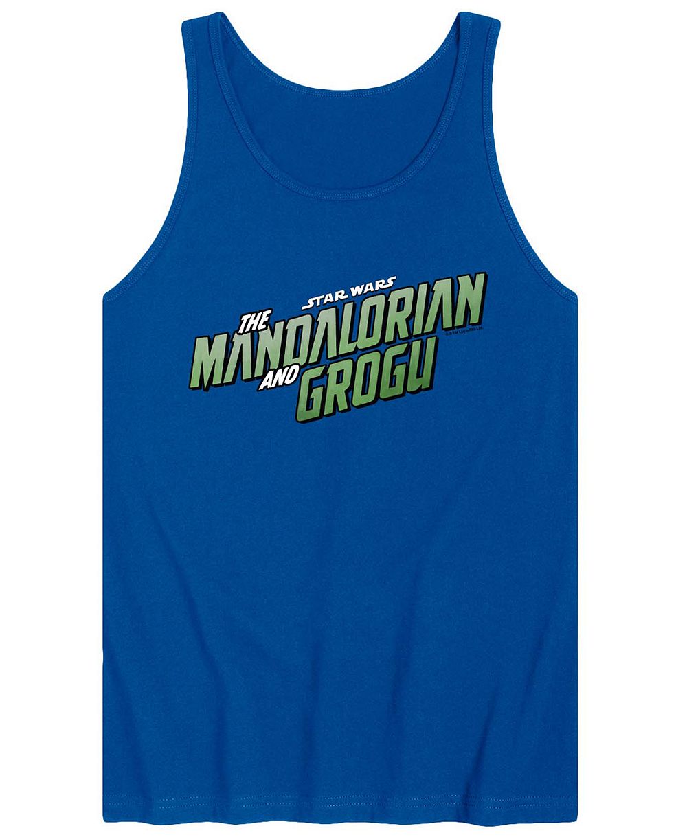 Мужской топ AIRWAVES The Mandalorian & Grogu Full Color Movie Logo Graphic Tank Top
