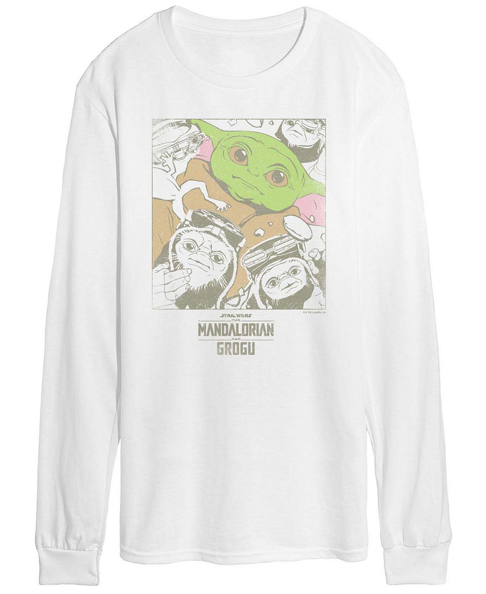 Мужская футболка AIRWAVES The Mandalorian & Grogu And Friends Vintage Faded Graphic