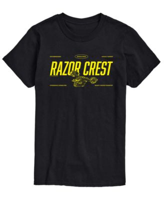 AIRWAVES Men's The Mandalorian & Grogu Razor Crest Graphic T-Shirt