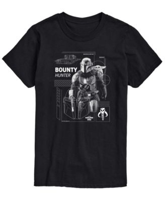 AIRWAVES Men's The Mandalorian & Grogu Bounty Hunter Graphic T-Shirt