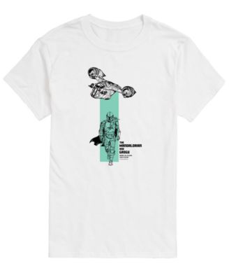 Мужская футболка AIRWAVES The Mandalorian & Grogu Spaceship Graphic