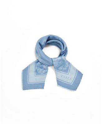 Женский квадратный шарф Fable England Butterfly Jacquard