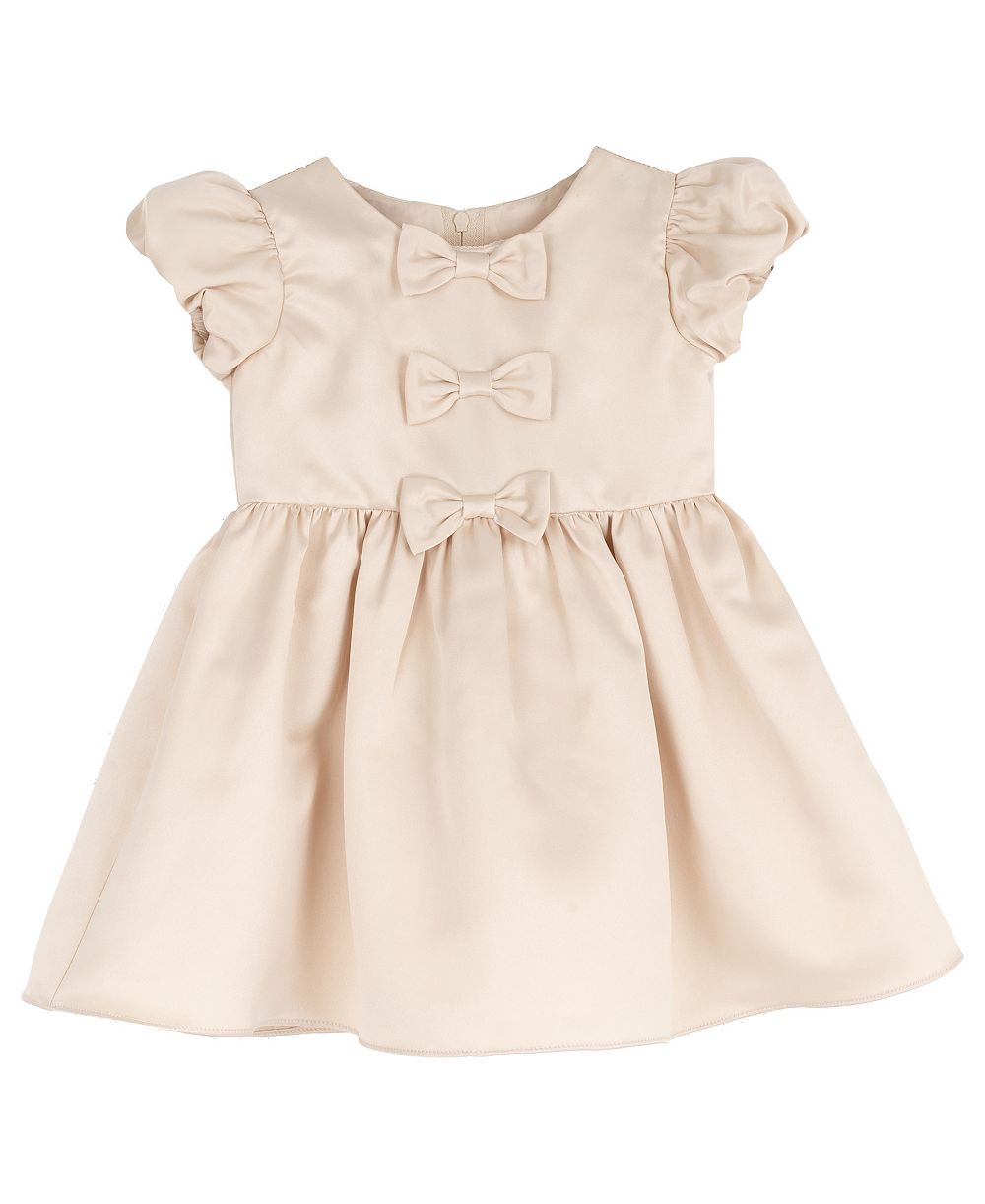 Детское платье Rare Editions Toddler Girls' 2T-4T Satin Bow Bodice Bubble Sleeve