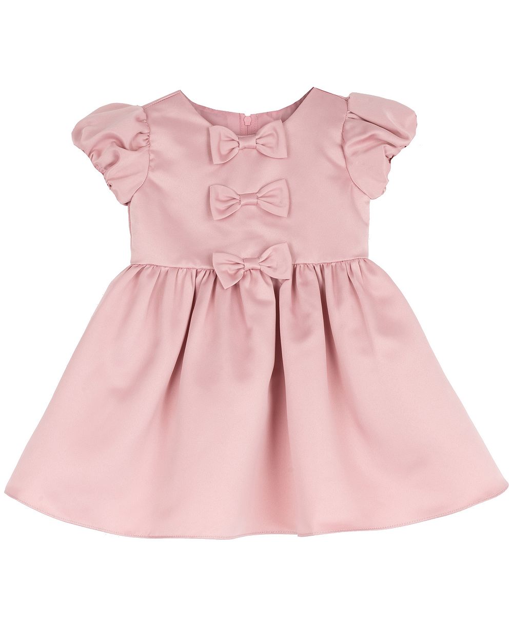 Детское платье Rare Editions Satin Bow Bubble Sleeve
