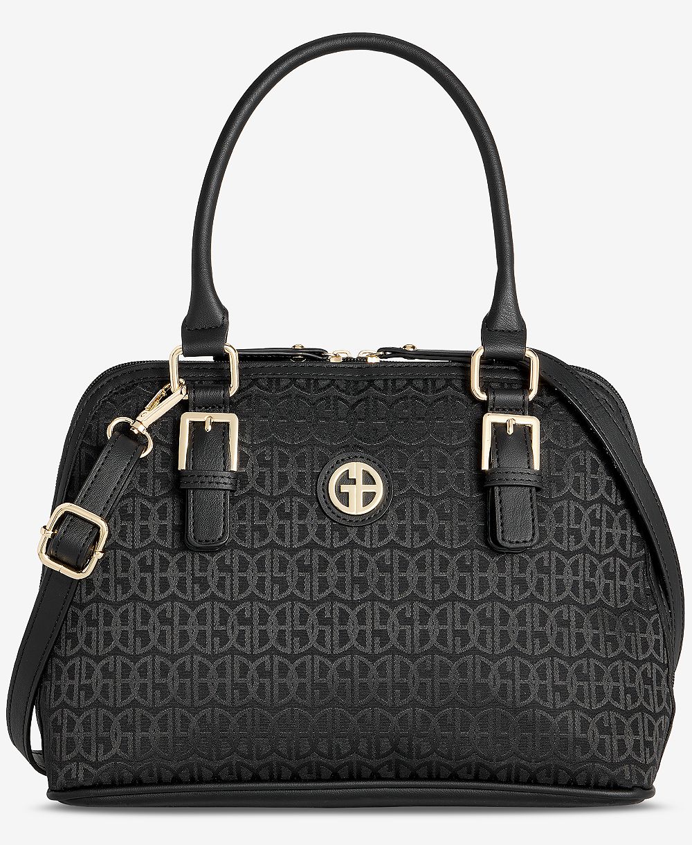 Giani Bernini Jacquard Dome Satchel, Exclusively at Macy's