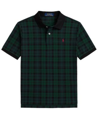 Polo Ralph Lauren детская рубашка поло в клетку с коротким рукавом и вышивкой, размеры 8-20