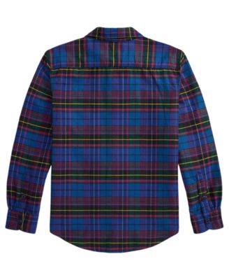 Polo Ralph Lauren Boys' 8-20 Plaid Long-Sleeve Workshirt