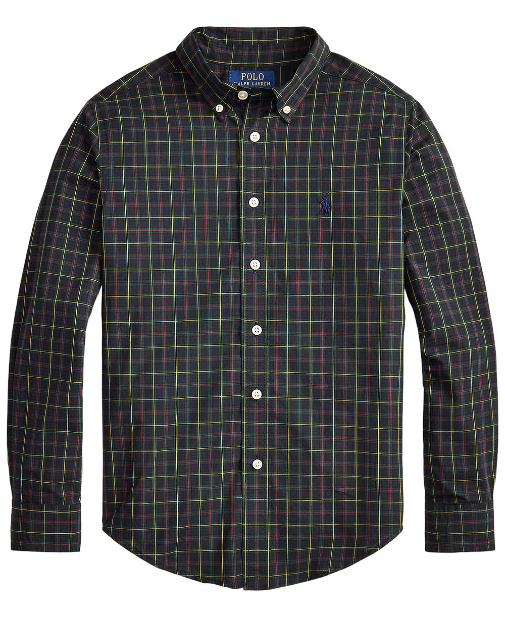 Polo Ralph Lauren Boys' 8-20 Plaid Cotton Poplin Shirt