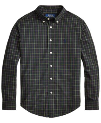 Polo Ralph Lauren Boys' 8-20 Plaid Cotton Poplin Shirt