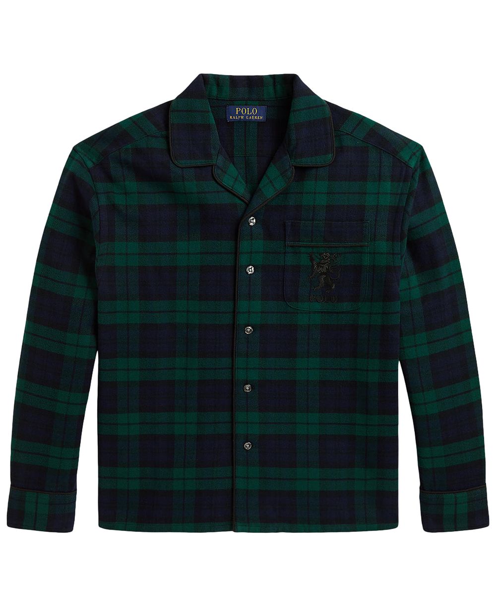 Polo Ralph Lauren мужская фланелевая рубашка в клетку Oversize для мальчиков 8-20