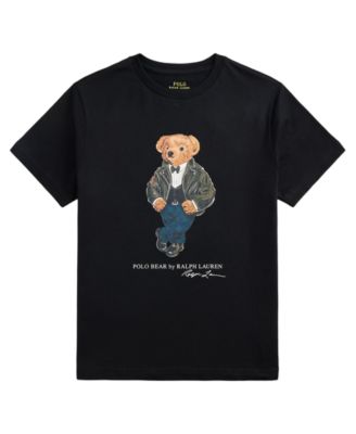 Детская футболка с круглым вырезом и принтом медведя Polo Ralph Lauren, 8-20