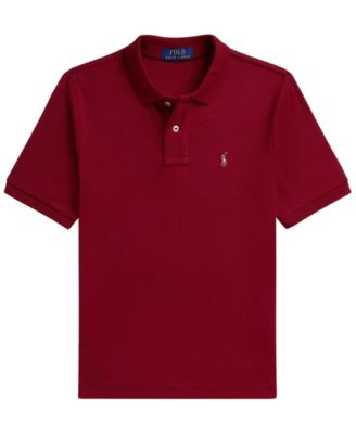 Мужская футболка поло с коротким рукавом из мягкого хлопка Polo Ralph Lauren для мальчиков