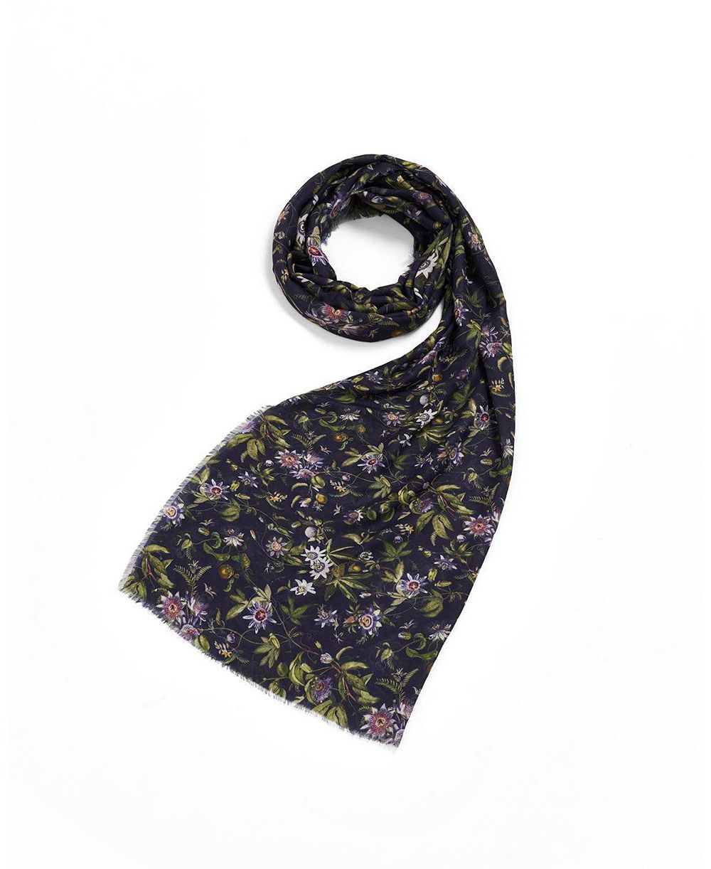 Fable England Women's Passion Flower Lightweight Long Scarf