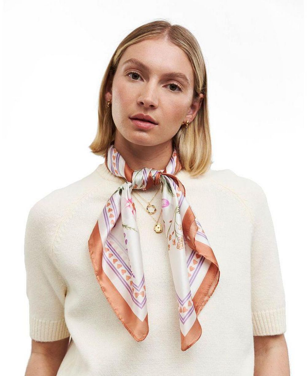 Fable England Women's Penelope Medium Square Scarf