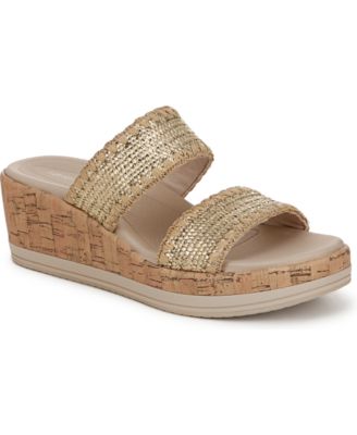 LifeStride Women's Resort Washable Slide Wedge Sandals