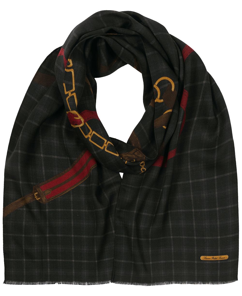 Lauren Ralph Lauren Шарф Equestrian Tattersall Oblong
