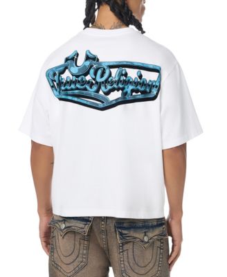 True Religion Men's Chrome Logo Boxy Heavyweight T-Shirt