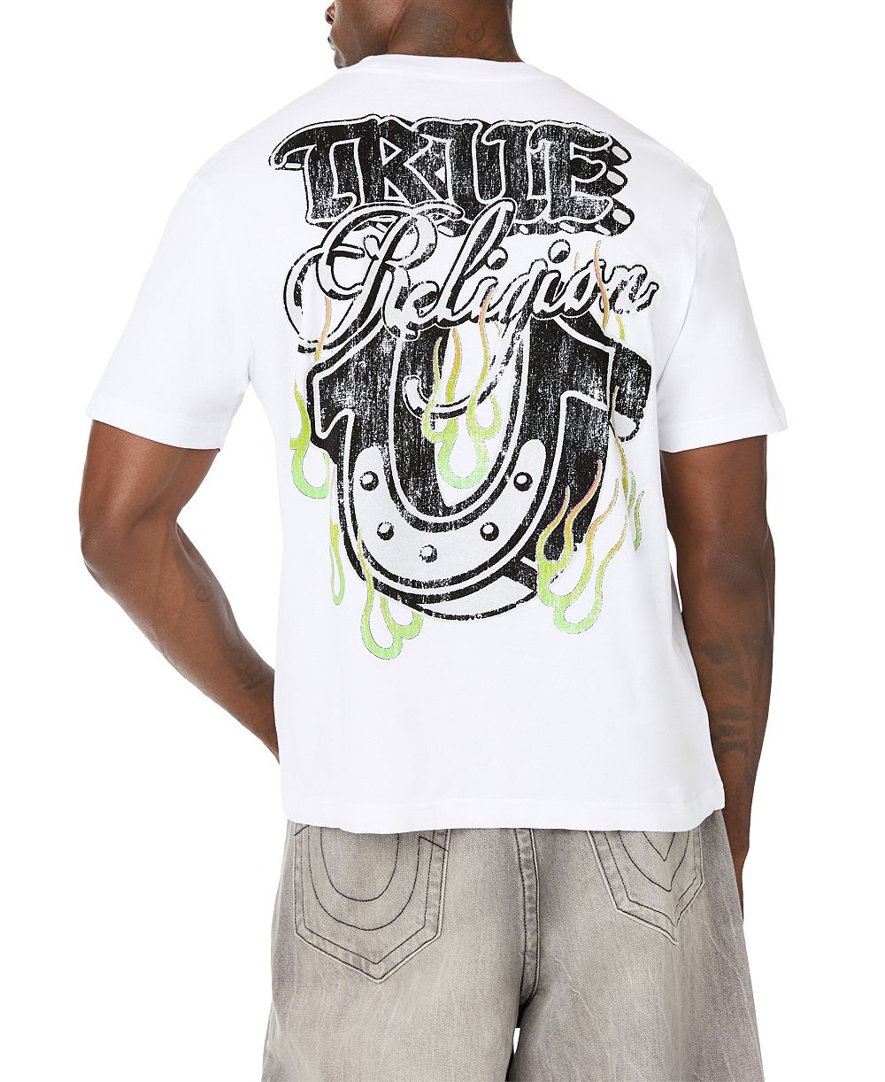 True Religion Men's Metal Horseshoe Graphic Regular-Fit T-Shirt