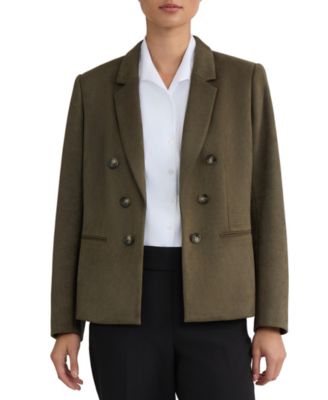 Jones New York Женский двубортный блейзер из искусственной замши