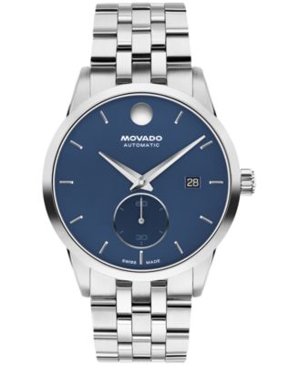Movado Men's Museum Taga Swiss Automatic Stainless Steel Watch 40mm