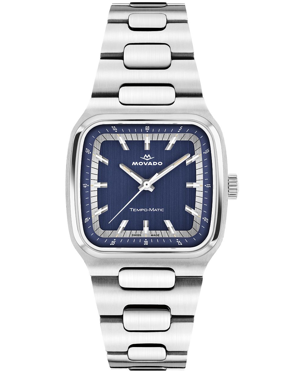 Мужские часы Movado Men's Tempo-Matic Swiss Automatic Stainless Steel 37mm