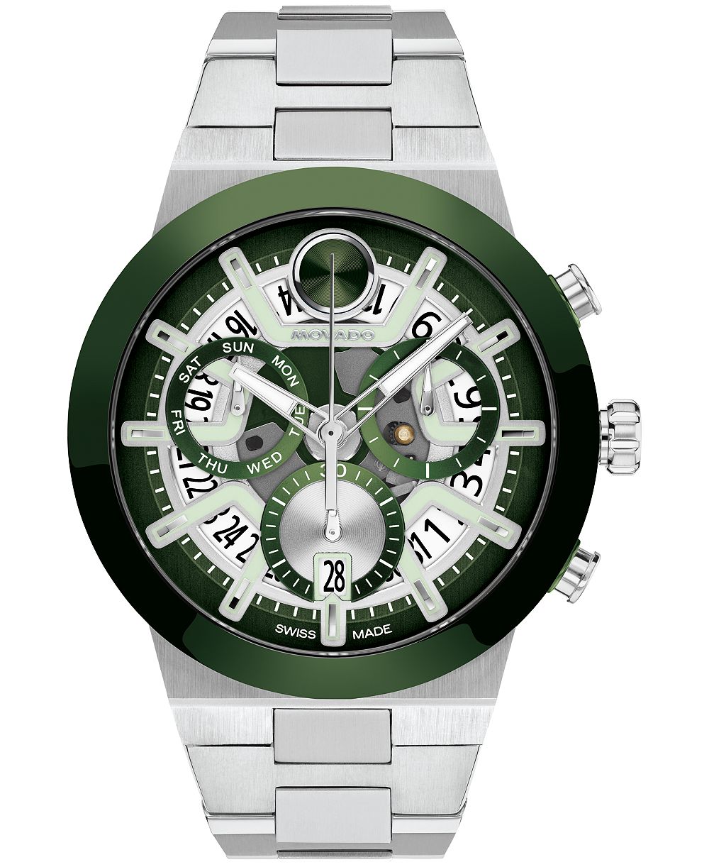 Movado Men's Bold Fusion Swiss Quartz Chrono Stainless Steel Watch 44.50mm