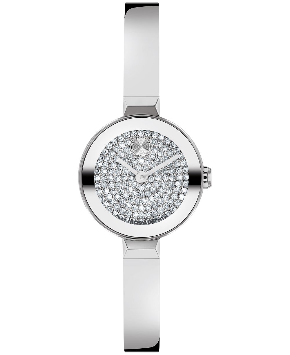 Movado Women's Bold Bangle Mini Swiss Quartz Stainless Steel Watch 22.50mm