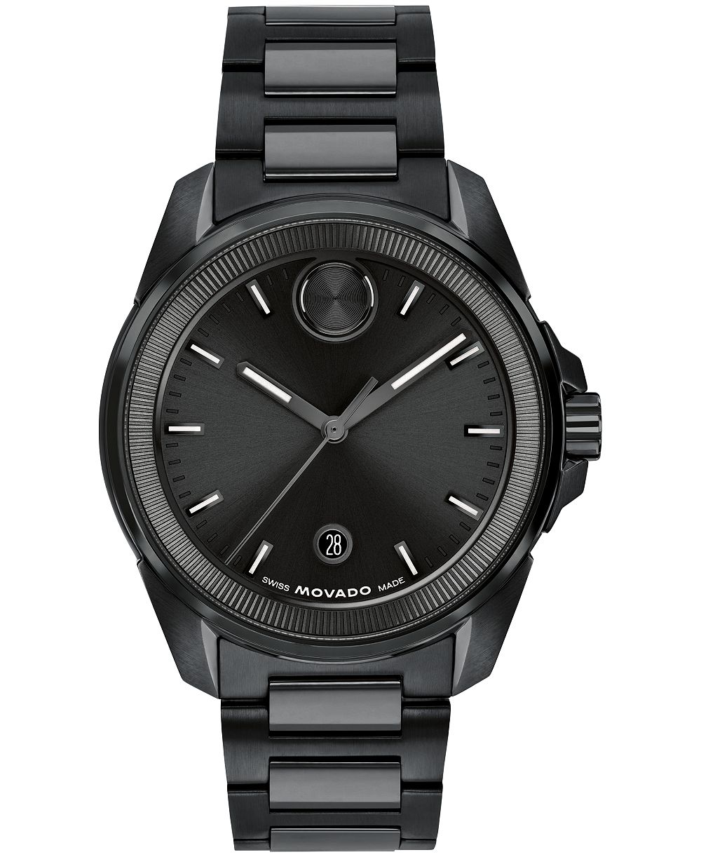 Movado мужские часы Bold Verso из черного нержавеющей стали 42 мм