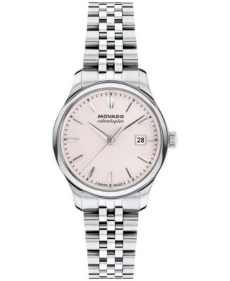 Женские часы Movado Calendoplan Swiss Quartz Stainless Steel 27mm