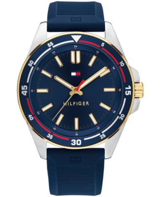 Мужские часы Tommy Hilfiger Quartz Navy Silicone Strap 42mm