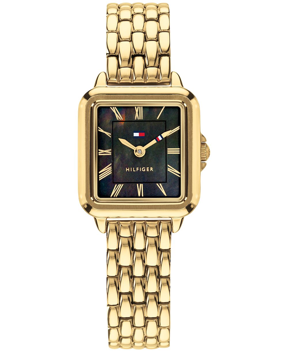 Женские кварцевые часы Tommy Hilfiger в золотом цвете из нержавеющей стали 22.5mm