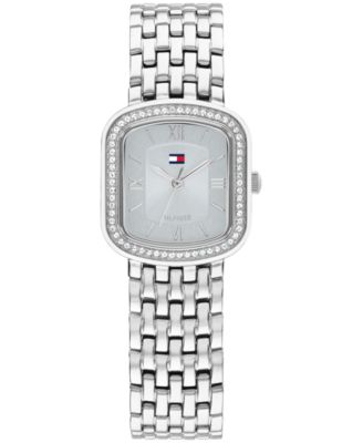 Tommy Hilfiger женские кварцевые наручные часы из нержавеющей стали, серебристый цвет, 22mm