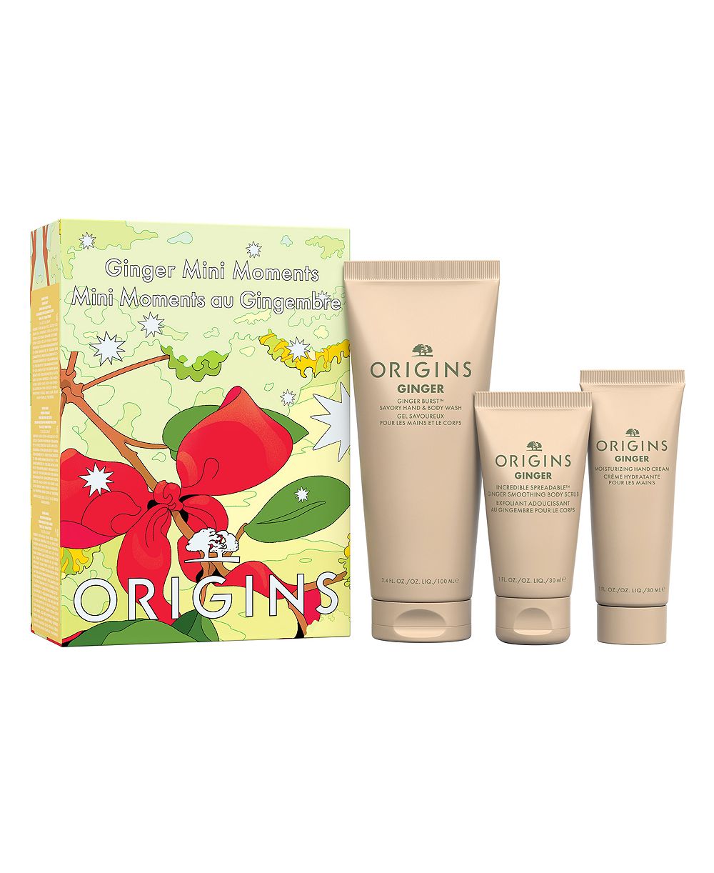Подарочный набор Origins для ухода за руками и телом Ginger Mini Moments, 3 предмета