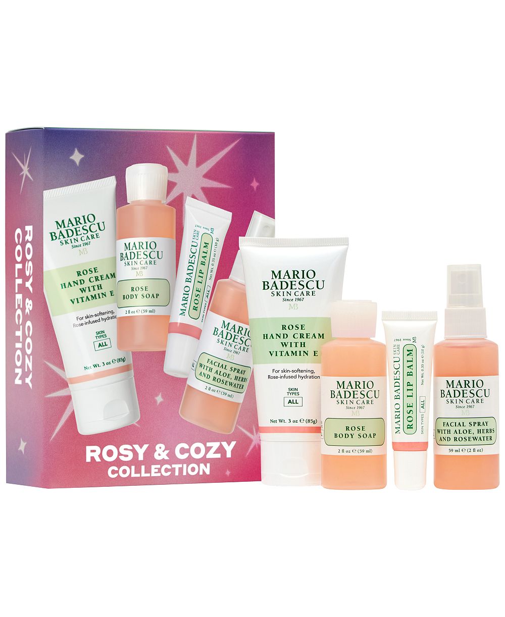 Набор Mario Badescu «Розовый и уютный», 4 предмета