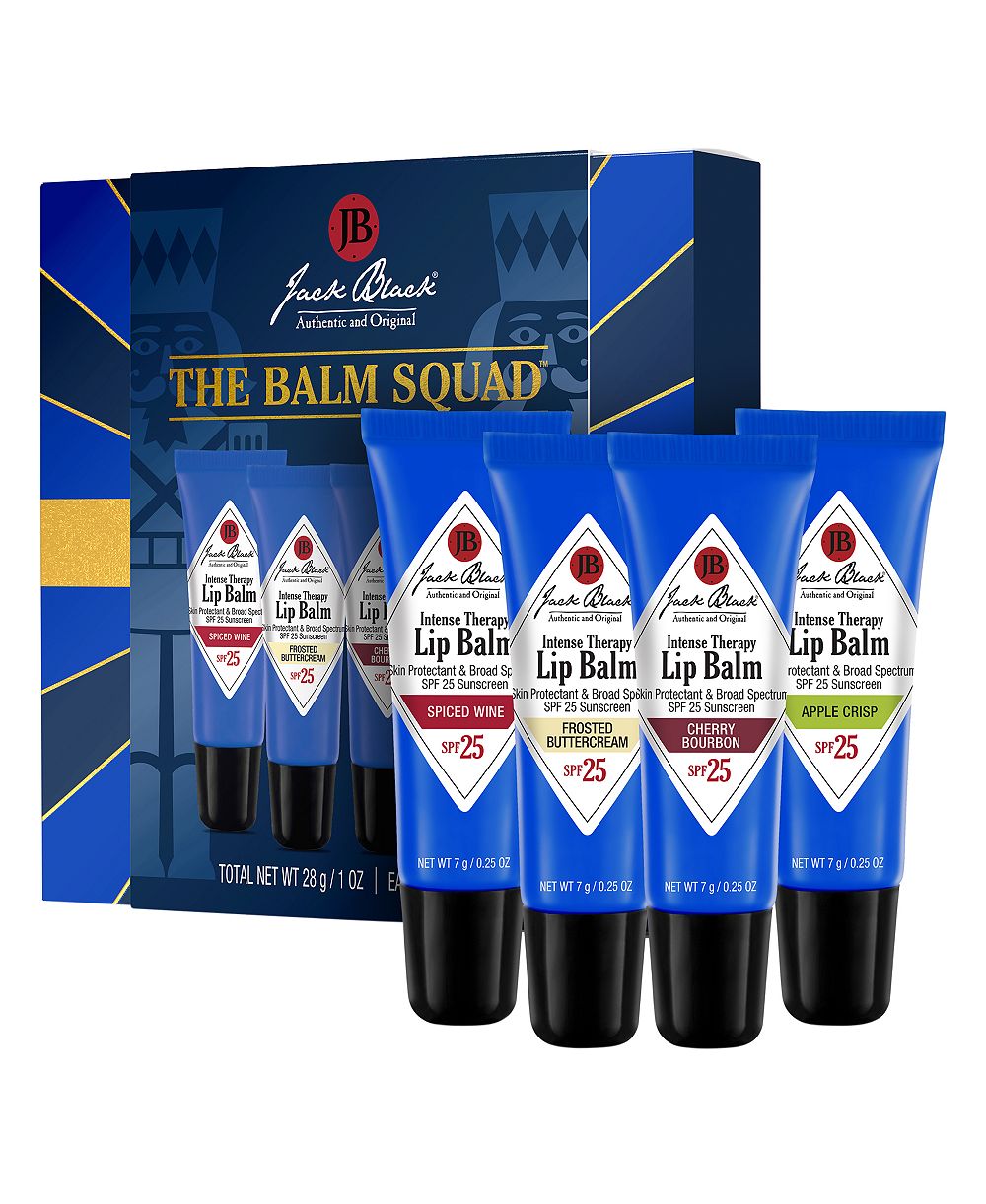 Подарочный набор бальзамов для губ Jack Black The Balm Squad, 4 шт.